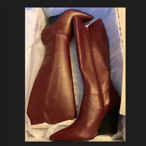 Nine West Varin Wedge Boots - Brand New in Box!